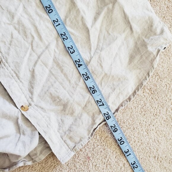 Tenth + Ocean Washable Linen Beach Resort Preppy Bloke Shortsleeve Shirt M - Picture 7 of 8